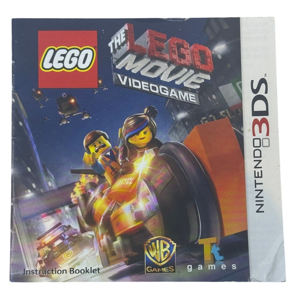 The LEGO‎ Movie Videogame Nintendo 3DS Instruction Booklet Manual Only